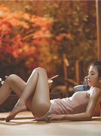 Single horsetail white tender girl crisp breast fengyun figure sexy hot photo(23)
